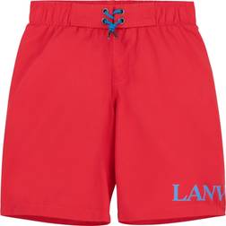 Lanvin Boys Logo Swimshorts Red 10Y