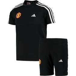 adidas Trainingsanzug Trikot und Shorts - Schwarz/Weiß