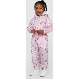 PETER STORM Kids' Waterproof Suit Unicorn, Pink