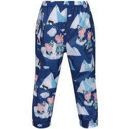 Regatta Childrens/kids Winter Scene Peppa Pig Packaway Waterproof Trousers (space Blue)