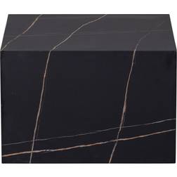 Woood sort marmorlook Sofabord 60x60cm