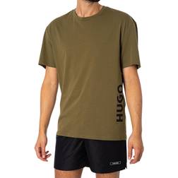 HUGO BOSS Herr RN Relaxed Beach_T_Shirt, Open Green345, M, Öppen grön 345