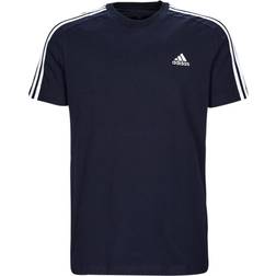 adidas Men's Essentials Single Jersey 3-stripes T-shirt - Legend Ink/White