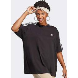 adidas Originals 3-Stripes Oversized T-Shirt, Black