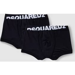 DSquared2 Men's Trunk Twin Pack Black