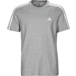 Adidas Einfaches Trikot 3-Stripes Essentials - Medium Grey Heather/White