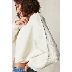 Free People Easy Street Crop Pullover - Ivory