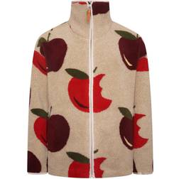 JW Anderson Cherry Fleece Jacket Beige/red