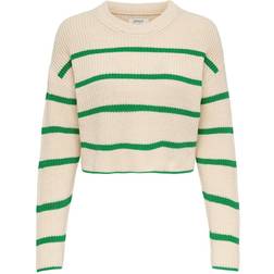 Only Onlmalavi Strickpullover - Pumice Stone/Stripes