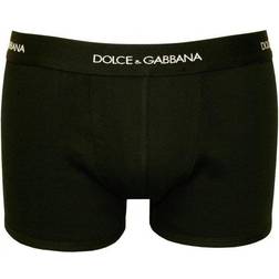 Dolce & Gabbana Ribbed Cotton Boxers Black