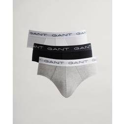 Gant Herenslips 3P Cotton Stretch Briefs - Zwart/Wit Katoen