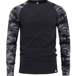 Bula Camo Merino Wool Crew Black/Grey