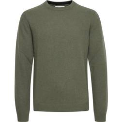 Knitted Pullover - Green Mottled