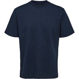 Selected Kortärmad T-shirt Blå