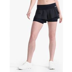 2XU Aero 2-in-1 4 Inch Shorts - Black/Silver Reflective