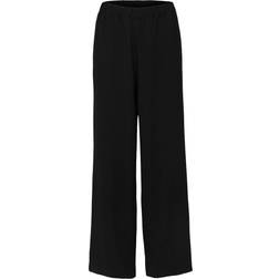 Selected Slftinni-Relaxed MW Wide Pant - Musta