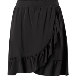 Vila High Waist Mini Skirt - Black