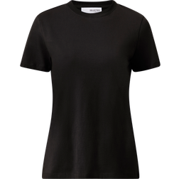 Selected Femme T-Shirt V-Ausschnitt - Black