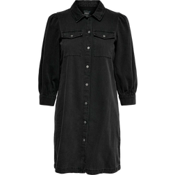 Only Onlfelica Blousejurk - Black Denim