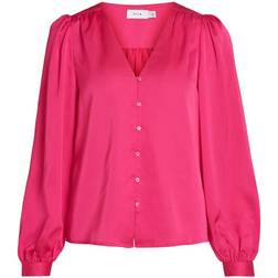 Vila Pink Polyester Shirt