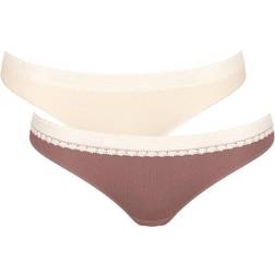 Sloggi GO Ribbed Brazil C2P Briefs - Brown