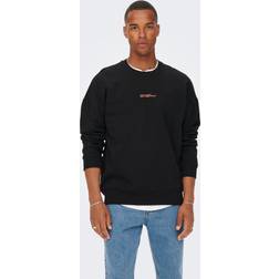 Only & Sons Avslappnad O-ringning Sweatshirt