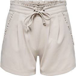 Jacqueline de Yong JDY Frill Edge Shorts - Beige/Neutral