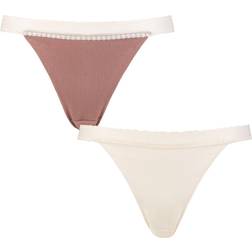 Sloggi 2-pack GO Ribbed Tanga Creme