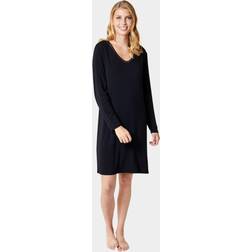 Triumph Long Sleeved Night Dress - Black