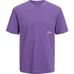 Jack & Jones Avslappnad O-ringning T-shirt Lila