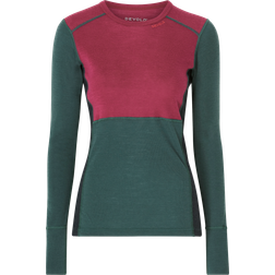 Devold Donna Maglia a Maniche Lunghe Merino 190 - Rosso