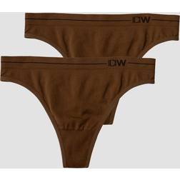 ICANIWILL Everyday Seamless Thong 2-pack-Cinnamon-XL