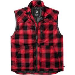 Brandit Gilet - Lumber Red/Black