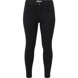 Only Curve Augusta Højtaljede skinny-jeans sort SORT