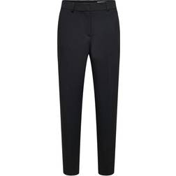 Selected Slim Fit Beskurna Byxor Svart