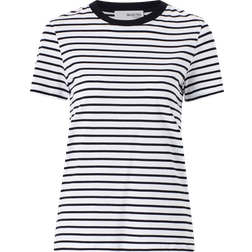 Selected Randig T-shirt Svart