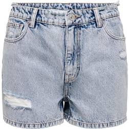 Only Jeansshorts Jagger Mom Fit - Schwarz