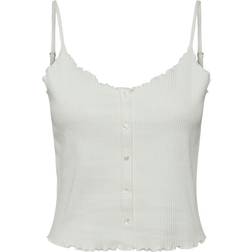 Pieces Nukisa Top - Bianco