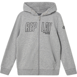 Replay Jumper Grey Melange Unisex Hoodies & Sweatshirts