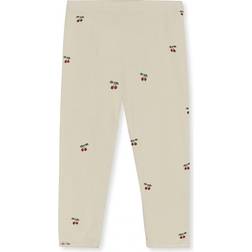 Konges Sløjd GOTS Leggings With Cherry Print - Red