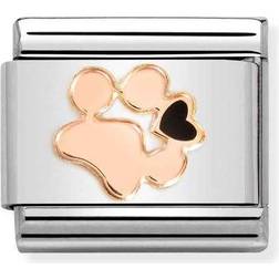 Nomination Classic Rose Gold Paw Print Charm