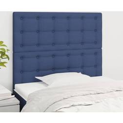 vidaXL 2 Pz Blu 80x5x78/88 Cm In Tessuto Testiera