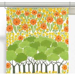 Arvidssons Textil Panelgardiner Allé Grön/Orange 2-pack