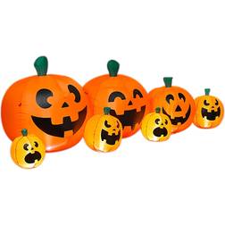 Gerson 96 Inch Inflatable Halloween Pumpkins Set