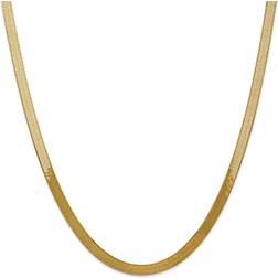 Primal Gold Silky Herringbone Chain Necklace - Gold