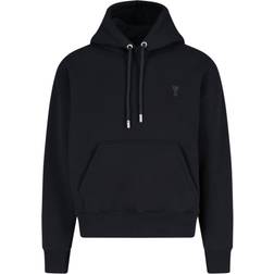 Ami Paris Hoodie Met Logo - Zwart