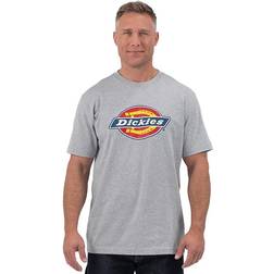 Dickies Men's Tri-Color Logo Graphic Tee, Medium, Grey