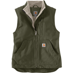 Carhartt Loose Fit Washed Duck Sherpa-Lined Mock Vest