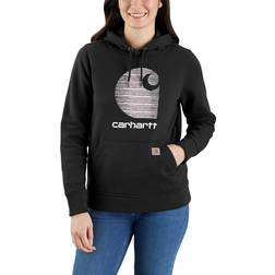 Carhartt C-Logo Kapuzenpullover - Schwarz