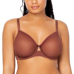 Curvy Couture All You Mesh Bra Chocolate